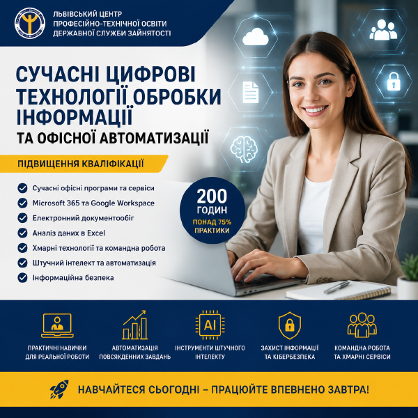 Навчайтеся сьогодні-працюйте впевнено завтра